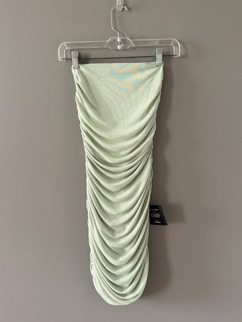 Lulus Ruched Body Con Mesh Mini Dress - Picture 2 of 5
